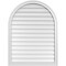 Ekena Millwork Round Top Surface Mount PVC Gable Vent w/ 2"W x 1-1/2"P Brickmould Frame, 32"W x 42"H GVPRT32X4202SN - alternate 1